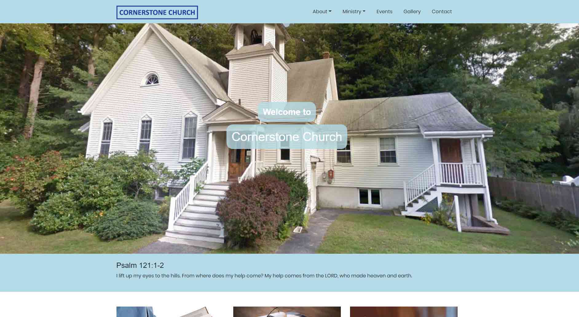 Cornerstone Church - by Cecil Web Designs