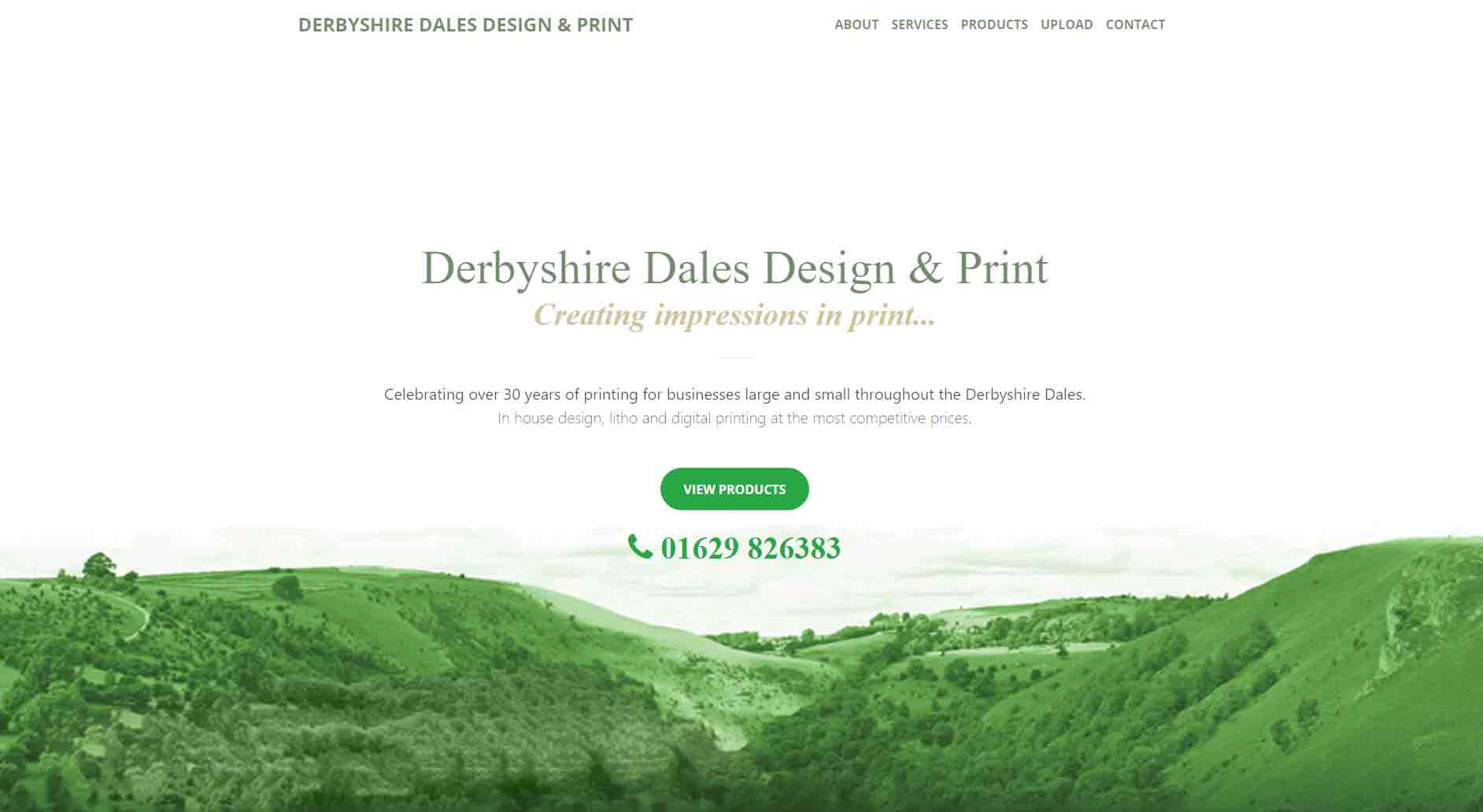 Derbyshire Dales Print - by Cecil Web Designs