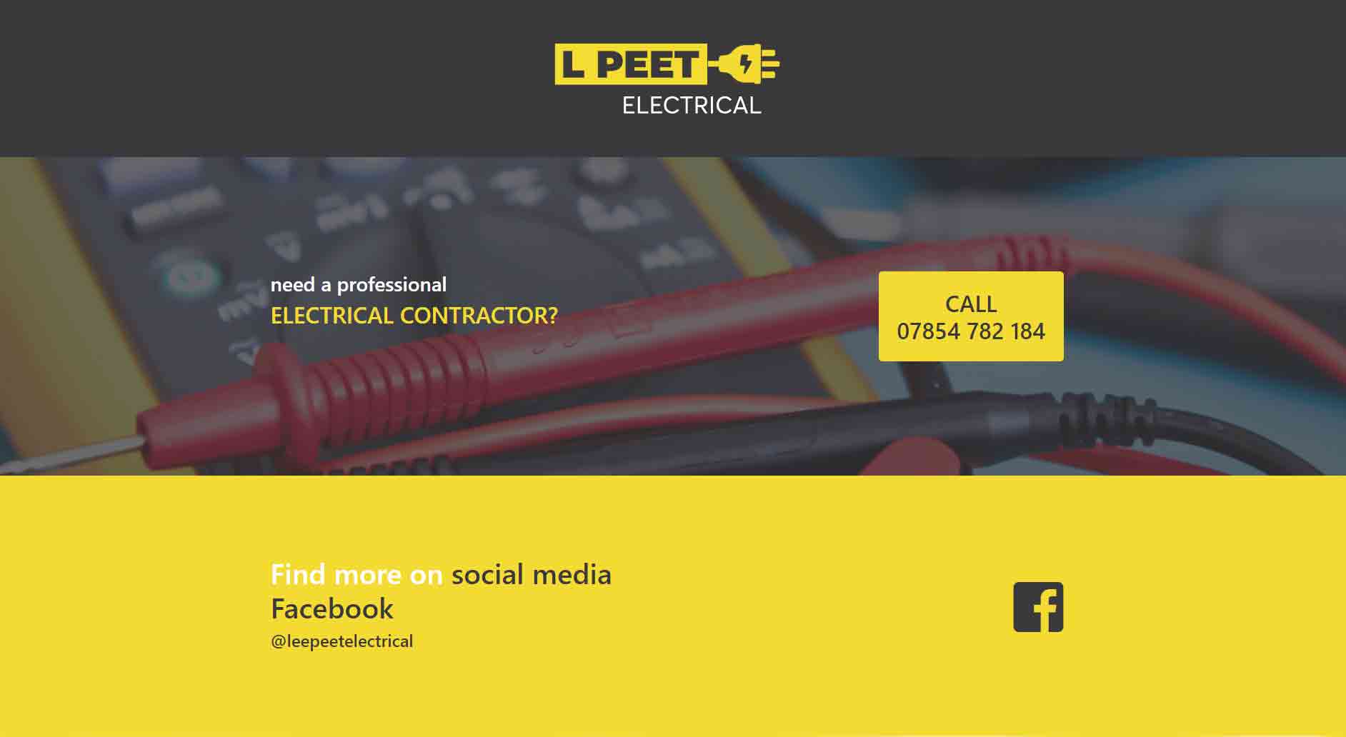 L Peet Electrical - by Cecil Web Designs